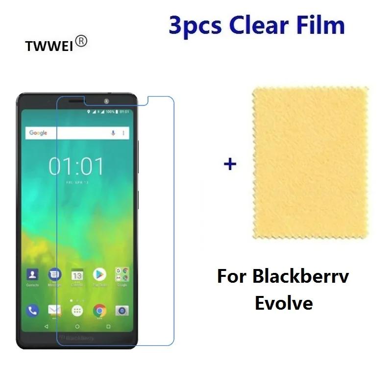 3 шт. мягкая пластиковая защитная пленка для Blackberry Evolve Защитная ЖК экрана (не
