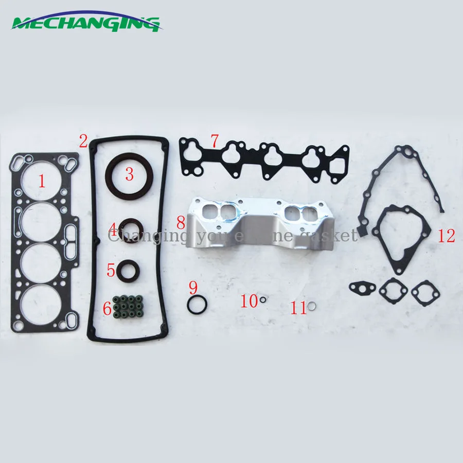 Прокладка двигателя MD997672 50121000 для MITSUBISHI LANCER PROTON SATRIA (C9_M) 4G15 4G13 12V|engine gasket|engine overhaul
