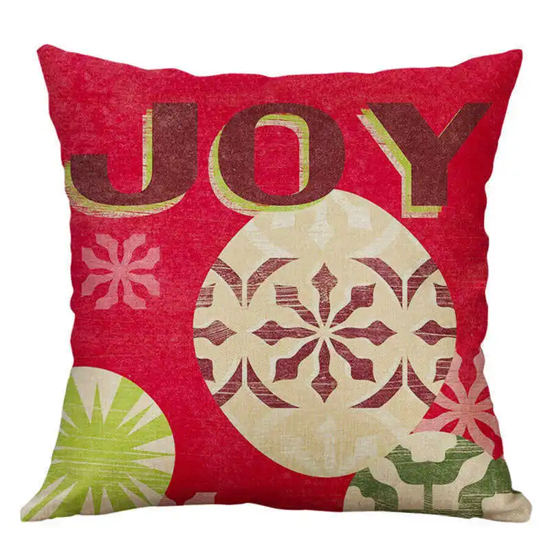 Рождественский праздничный чехол для диванной подушки домашний декор 45*45 см