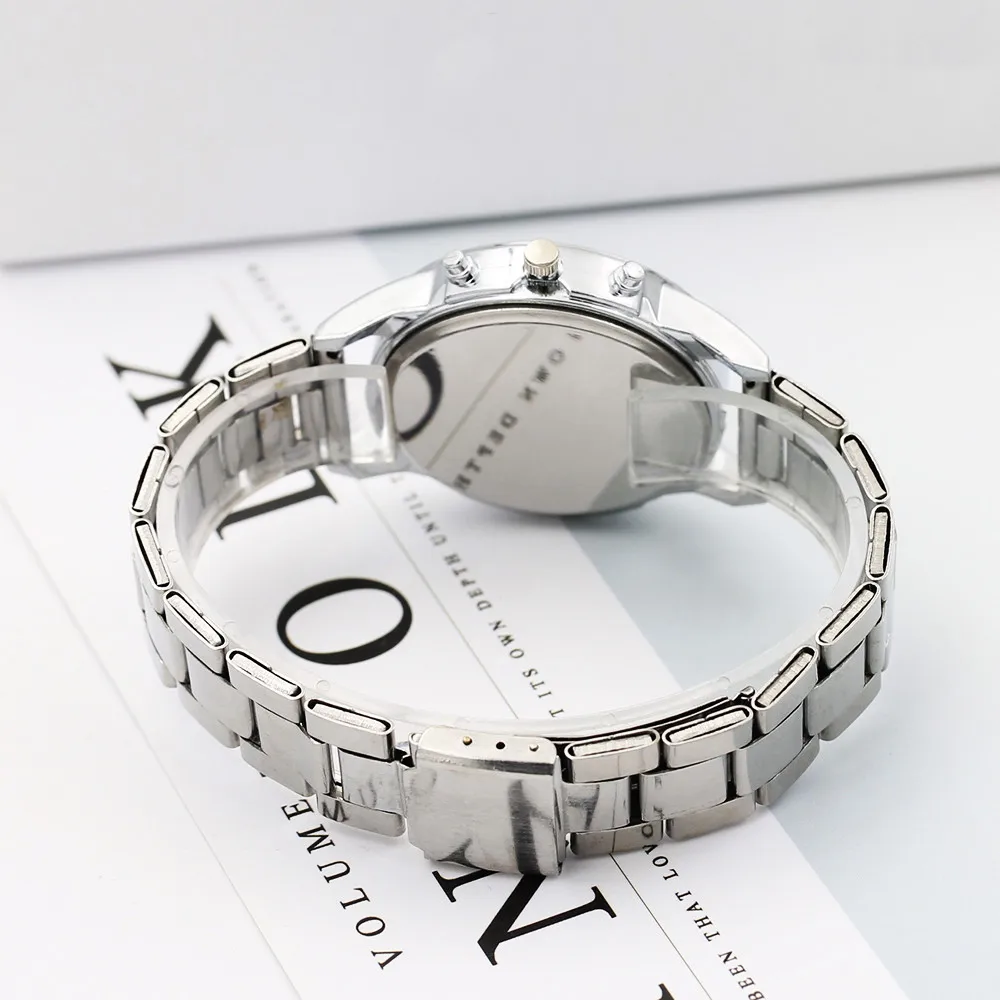 

Fashion Watch Men stainless steel watch men Top Brand Luxury Full Steel Quartz Watch elogio masculino montre homme 2019