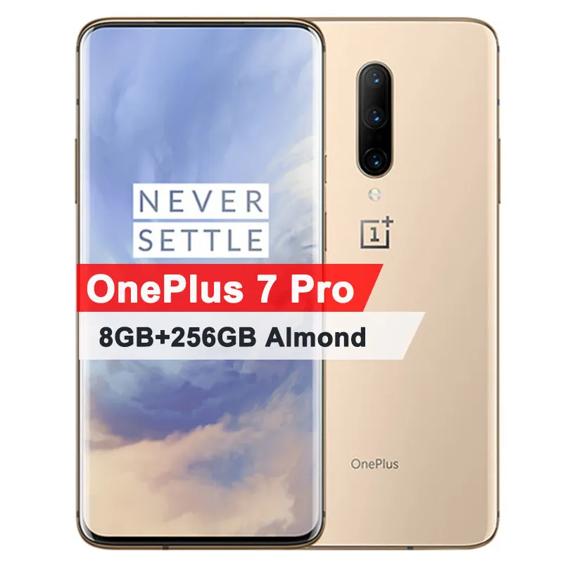 Глобальный Встроенная память Oneplus 7 Pro мобильного телефона 6,6" 90 ГГц 2K 6/8G Оперативная память 128/256G Встроенная память Snapdragon 855 48MP 3x зум Камера 4000 мАч телефон с ближней бесконтактной связью - Цвет: 7Pro 8G 256G Gold