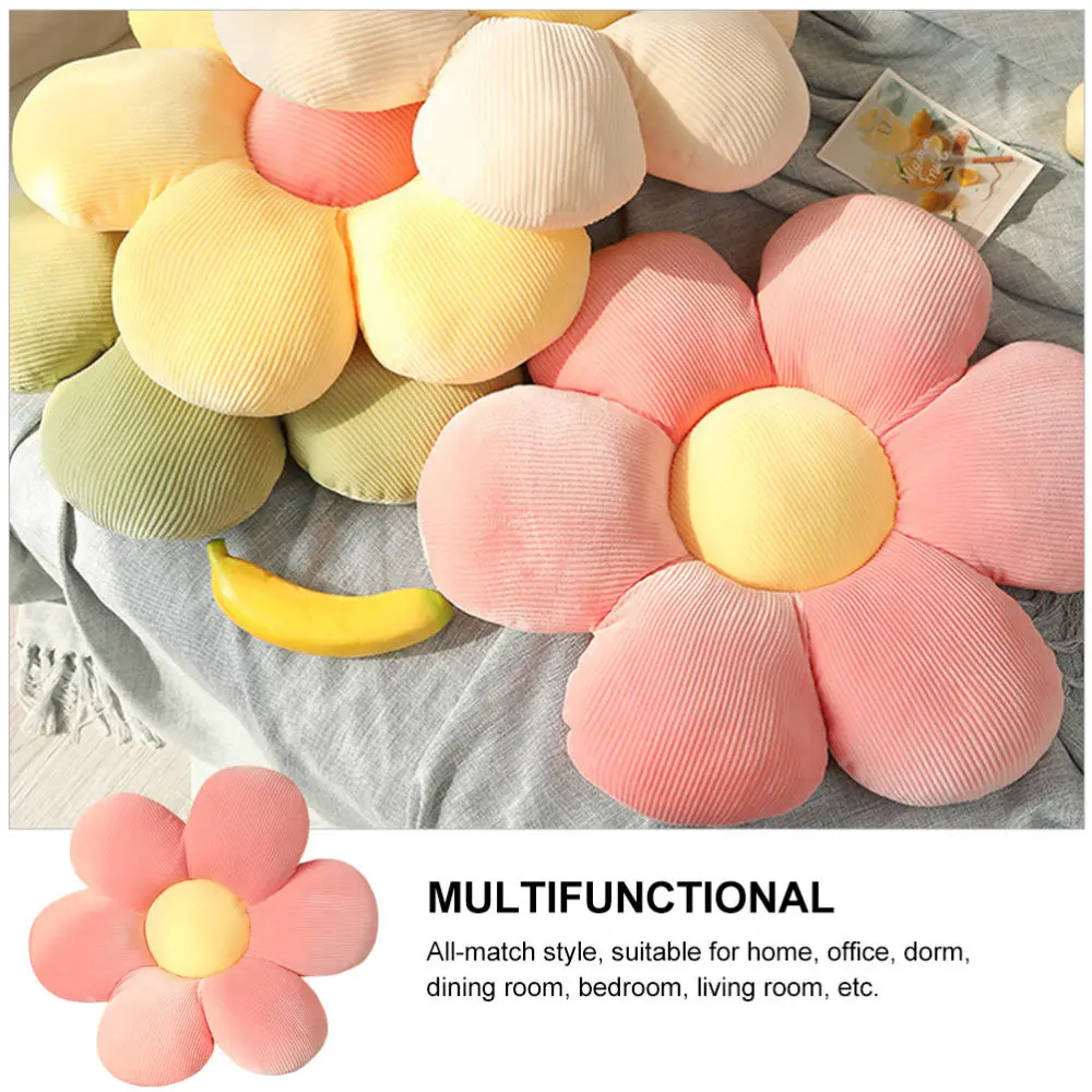 

1Pc Daisy Flower Seating Cushion Floor Pillow Chair Back Cushion Gift