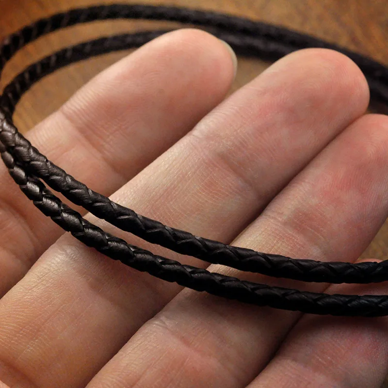 Ожерелье из серебра 925 пробы с цепочкой натуральной кожи|sterling silver necklace|925 sterling