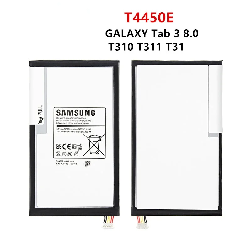 

Оригинальный планшет T4450E, аккумулятор 4450 мАч для Samsung Galaxy Tab 3 8,0, T310, T311, T315, SM-T310 T3110, E0288, E0396