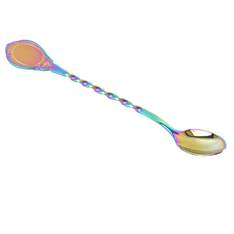 Высокое качество нержавеющая сталь коктейль бар ложки мудлер мешалка Витая