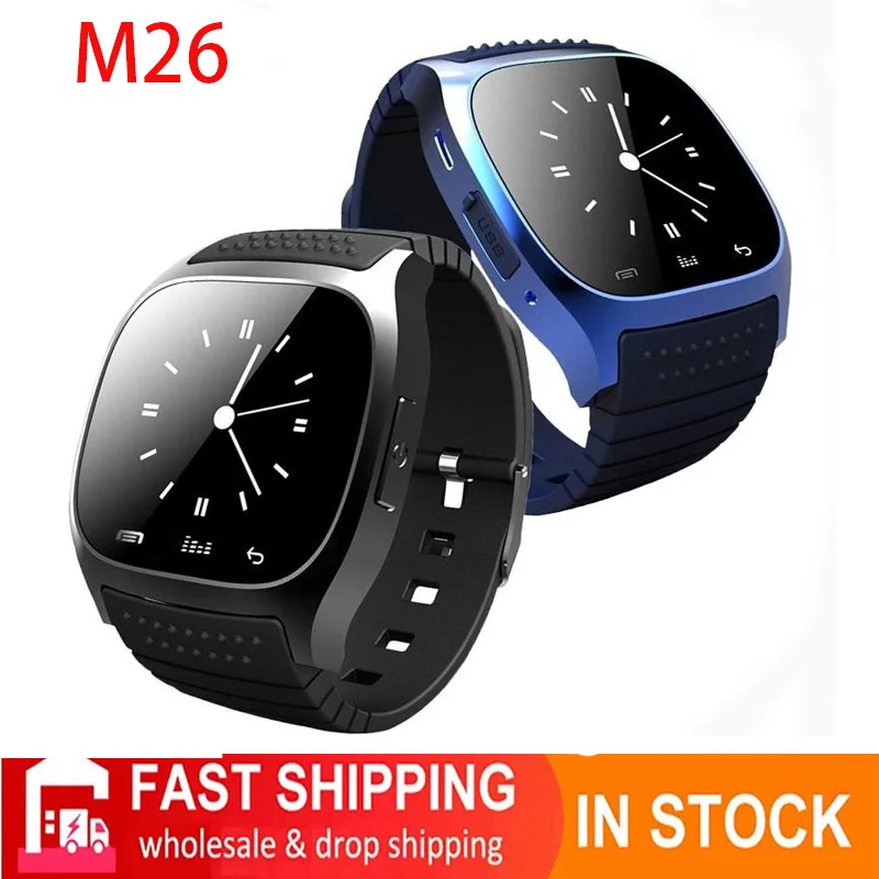 

New 2021 M26 smartwatch waterproof heart rate monitor music player pedometer for Android Xiaomi Samsung PK Y68 T500 T900 T800 X7