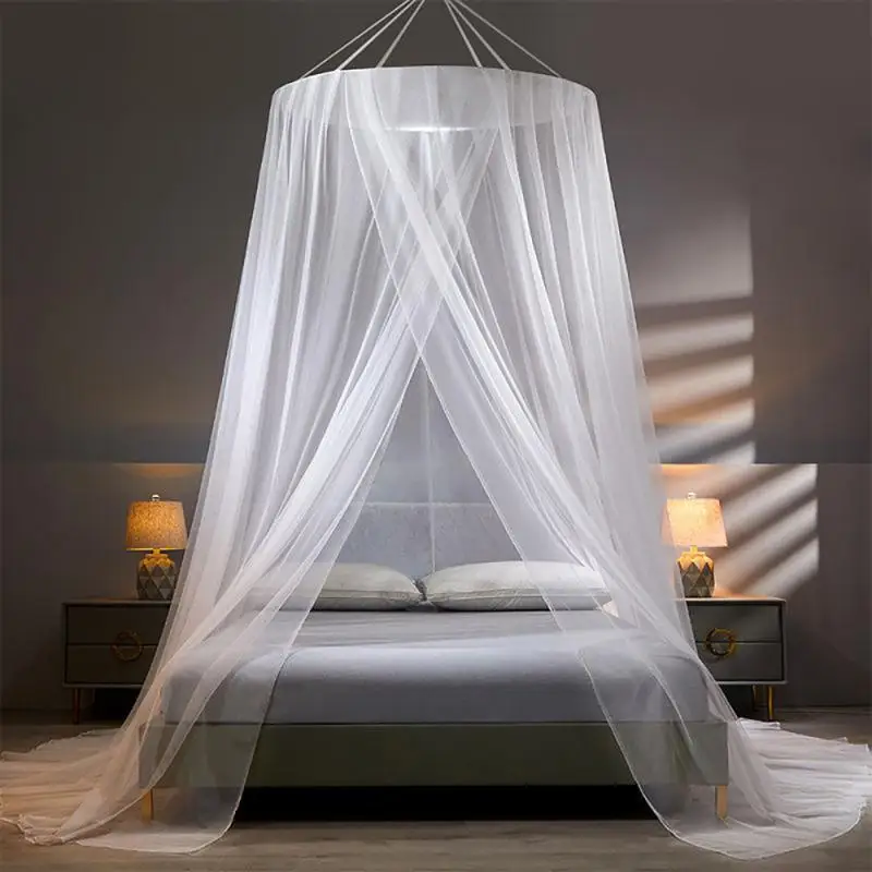 

2*2.2m/6.56 * 7.22ft No Installation Hanging Dome Mosquito Net Princess Bed Mosquito Net Camping Tent Repellent Tent Insect