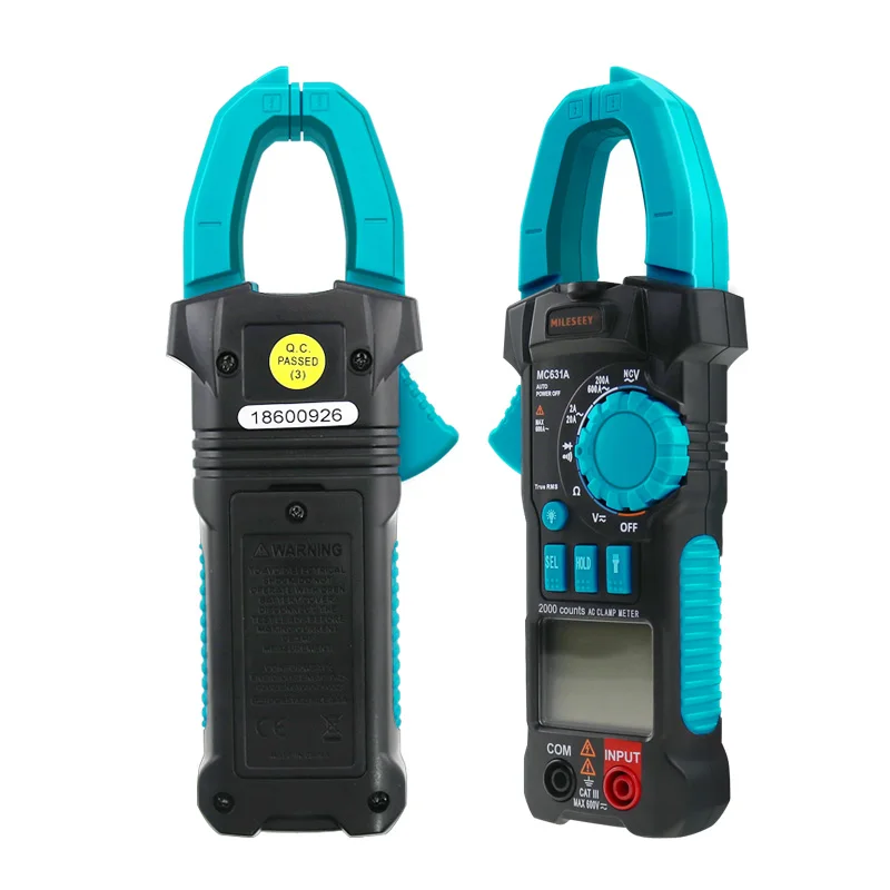 Цифровой измеритель зажим Mileseey Бесконтактный тестер напряжения и частоты 6000