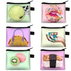 Интересная красочная Забавный принт кошелек для женщин Симпатичные Монета Сумка губы леденец на палочке мечта для всех телефонов мини-карта ключей бумажник USB кабель сумки для гарнитур