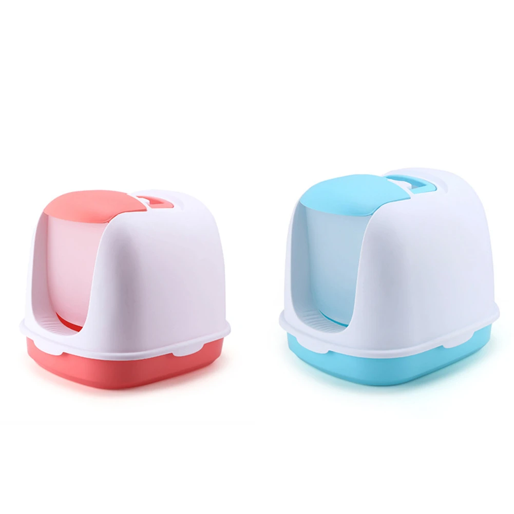 Полностью закрытый контейнер для кошачьего туалета с защитой от брызг щенков