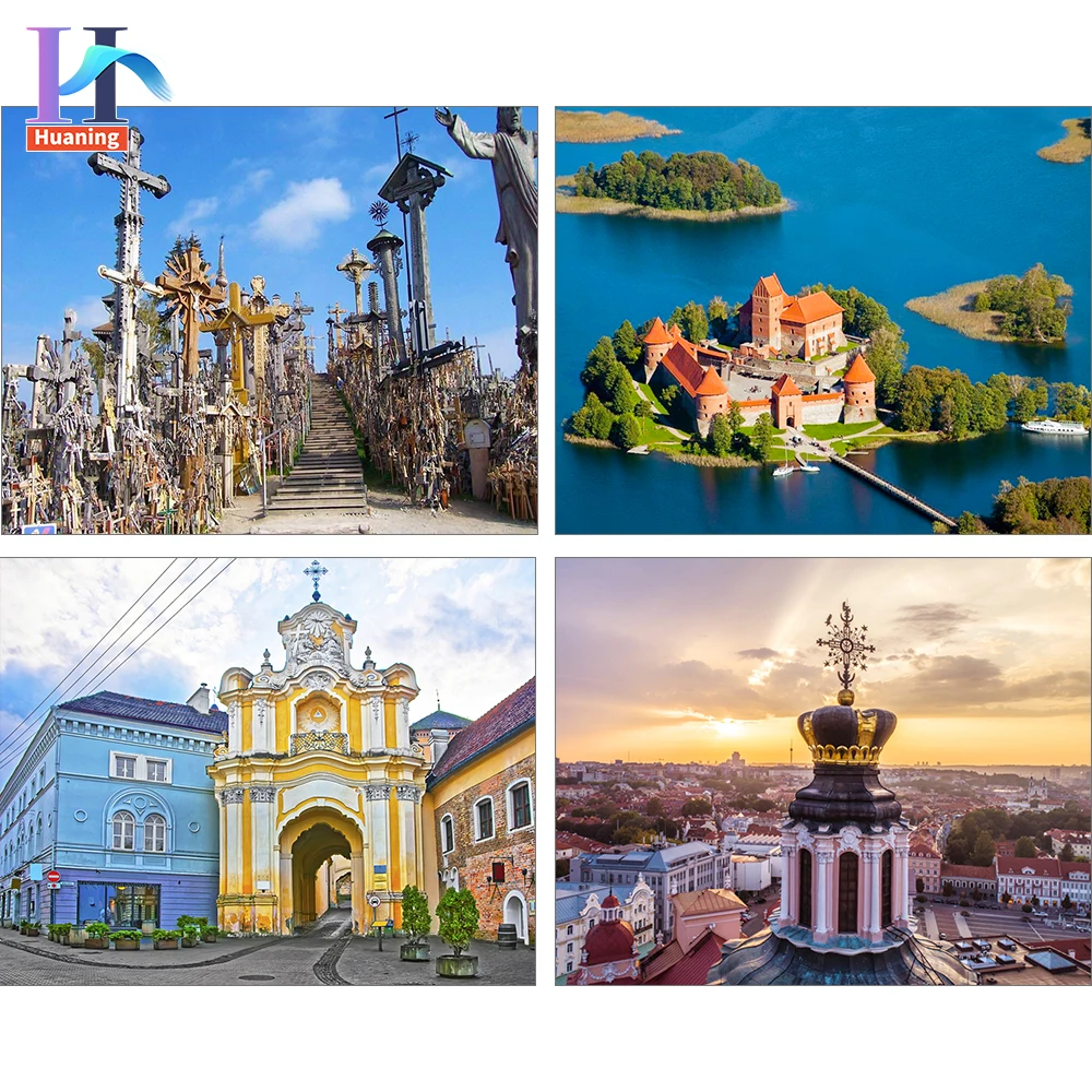 

Набор для рисования по номерам на холсте «Литовский пейзаж», комплекты для взрослых