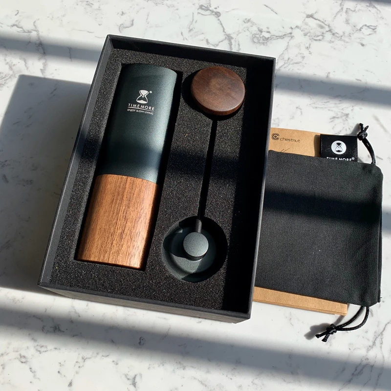 Ручная кофемолка Timemore Модернизированная кофейная мельница каштанового цвета G1 с