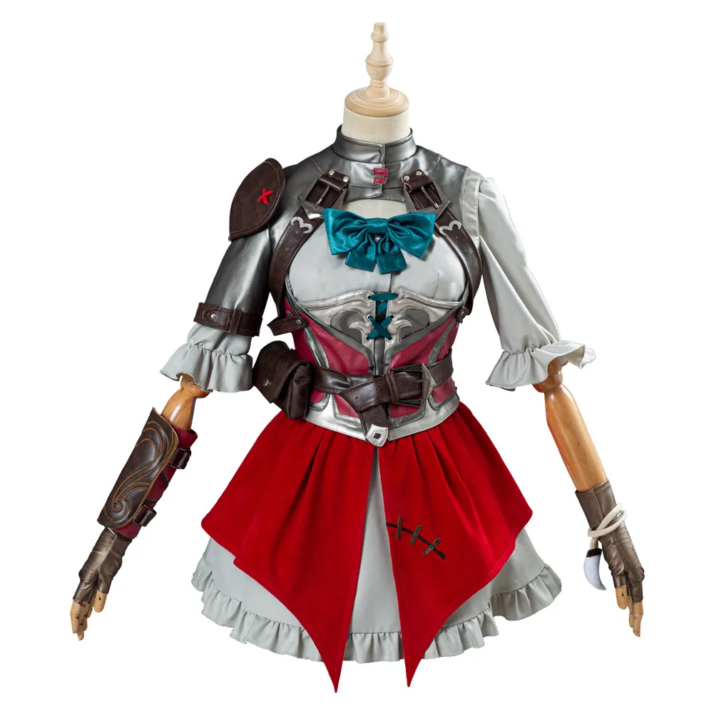 

OW Ashe Cosplay Elizabeth Caledonia Cosplay Costume Red Riding Hood Skin Dress Halloween Carnival Costumes