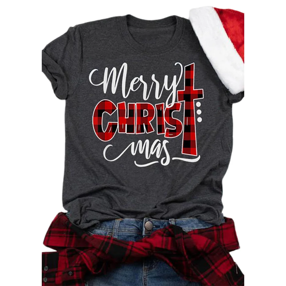 

Mary Christmas round neck short sleeve T-shirt