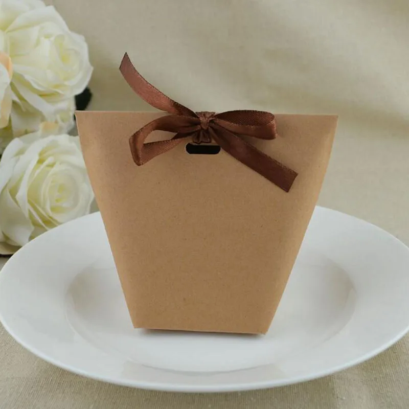 

White Black Candy Bag Wedding Favors Gift Box Package Birthday Party