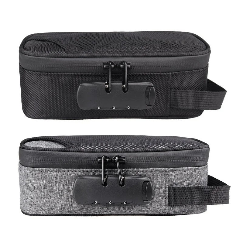 

de armazenamento prova de odor, bolsa de armazenamento com fechadura de carbono recipiente organizador de tabaco erva