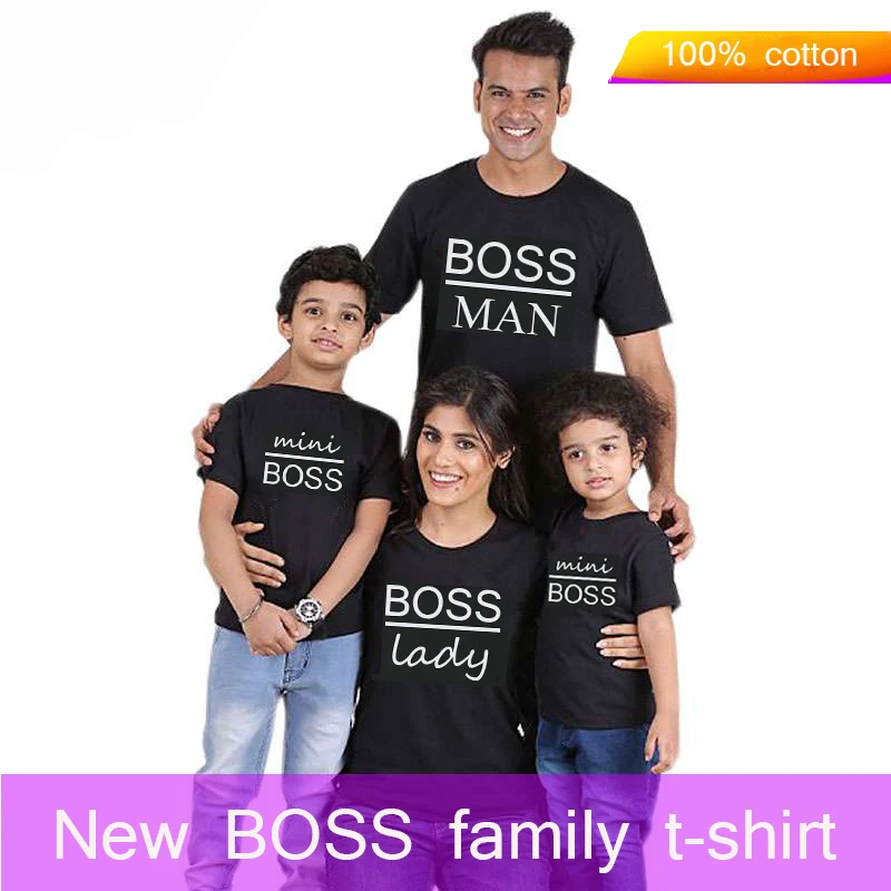 Gourd doll Family Matching Outfits Mommy Daddy Kid Son Baby T-Shirt Shirts Family Clothes Child T-Shirt Letter Print Tops