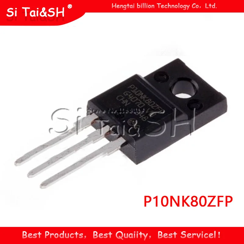 10 шт./лот 10N80 P10NK80ZFP STP10NK80ZFP TO-220 10A / 800V LCD МОП полевой транзистор | Электронные