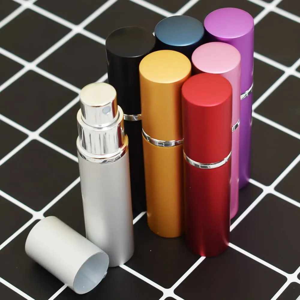 5/10ML Mini Portable Aluminum Refillable Perfume Bottle With Spray Empty Cosmetic Containers Atomizer Travel Accessories | Красота и