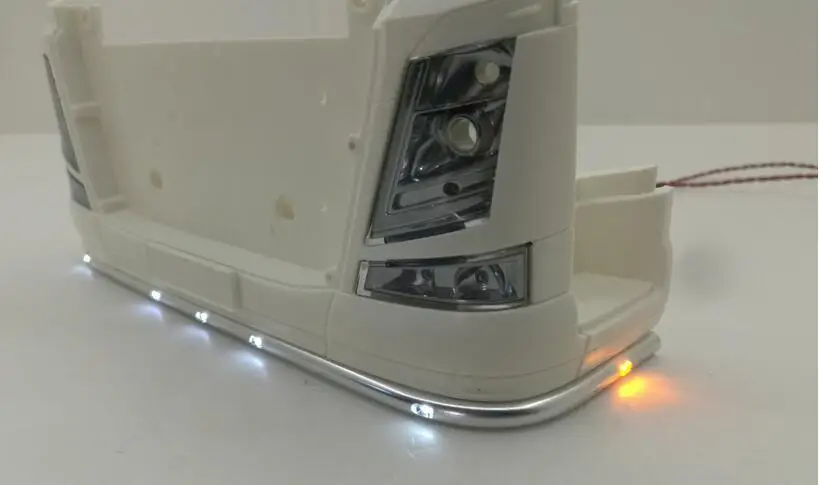 Передняя светодиодная Нижняя фара для Tamiya 1/14 тракторные грузовики Volvoo FH16 FH12