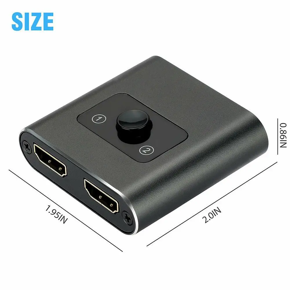 

One Input Two Output Two Input One Output Two-way Switch HD-MI To HD-MI Switching Adapter 1 Input 2 Output Amplifier For TV