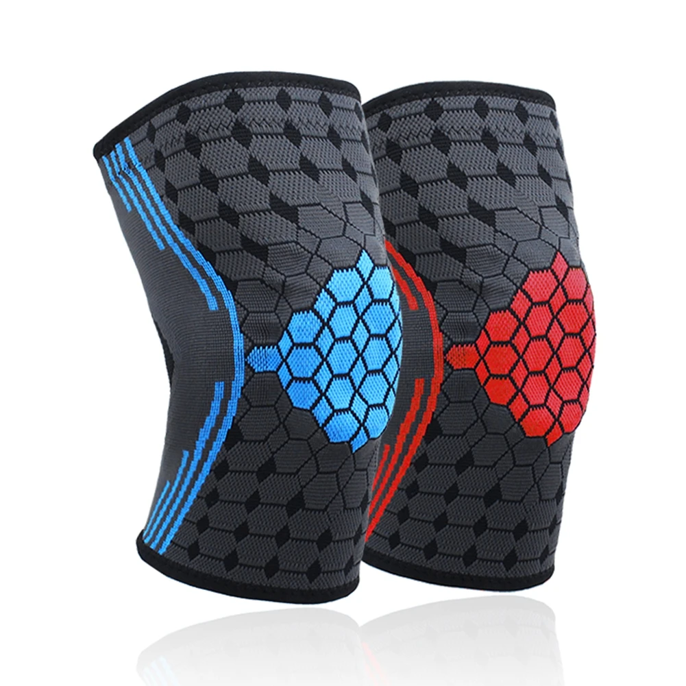 

Фиксатор коленного сустава, компрессионный эластичный пружинный бандаж на коленный сустав, силиконовый трикотажный, для баскетбола