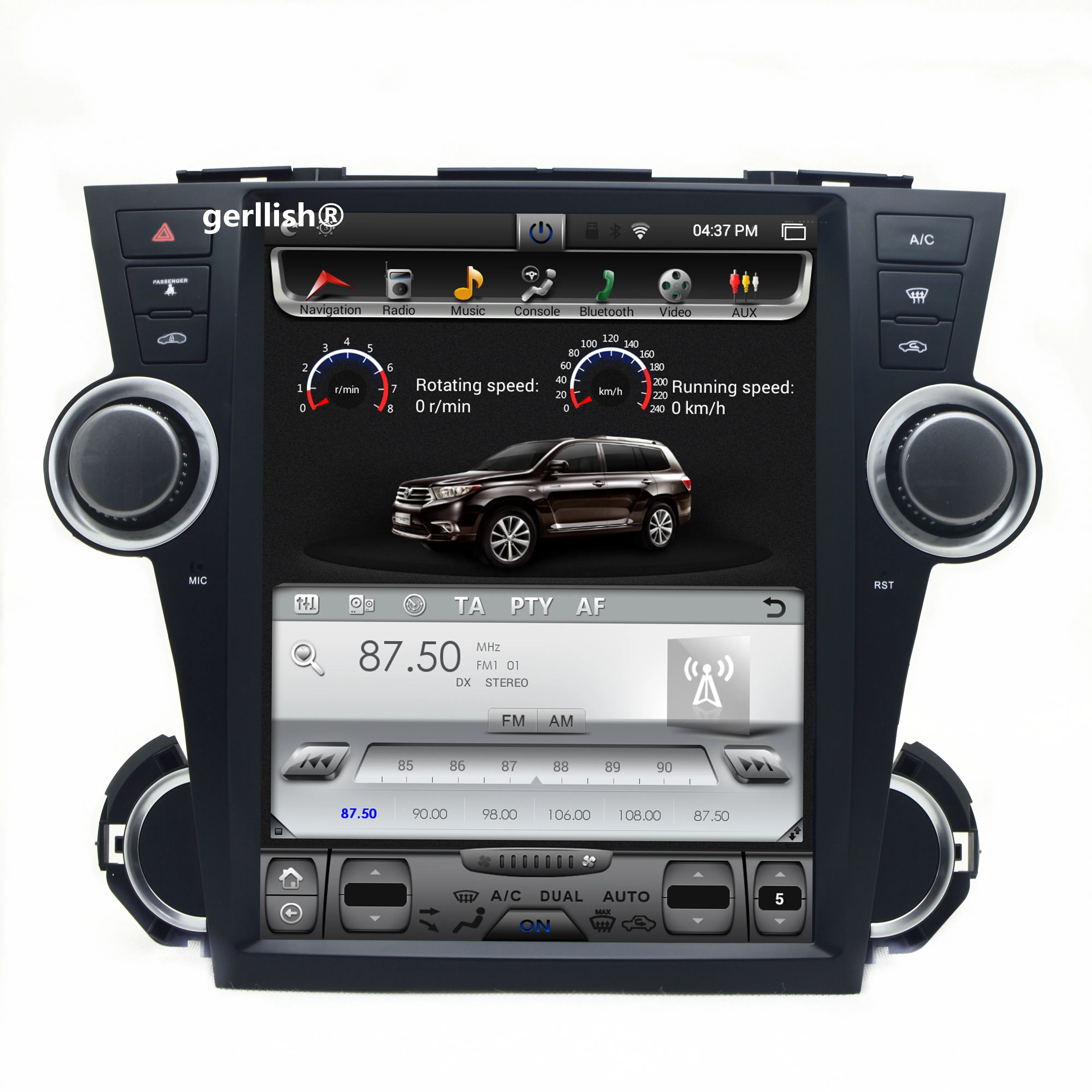 Для Toyota Highlander 2000 2001 2003 2004 2005 2006 2007 Android автомобильный мультимедийный gps-плеер аудио Радио стерео BT ст