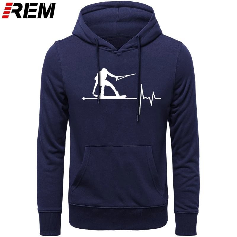 

REM Men Wakeboard In My Heartbeat Pulse Print Casual Cotton long Sleeve Men's Tops Hoodies, Sweatshirts