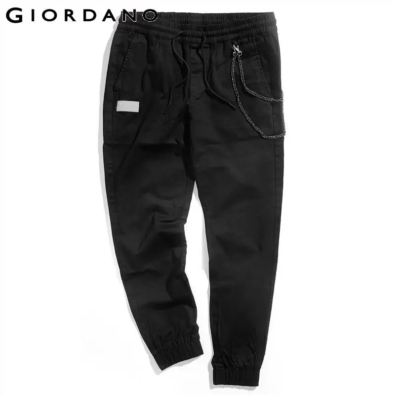 Мужские брюки Giordano BSX мягкие эластичные джоггеры с принтом VON легкие Стрейчевые