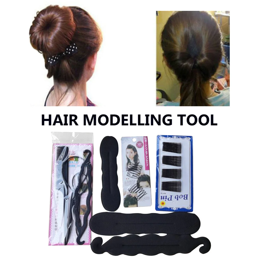 

1 Set Hair Bun Maker Hair Braiding Tools DIY Hair Styling Tool Hairdressing Kit