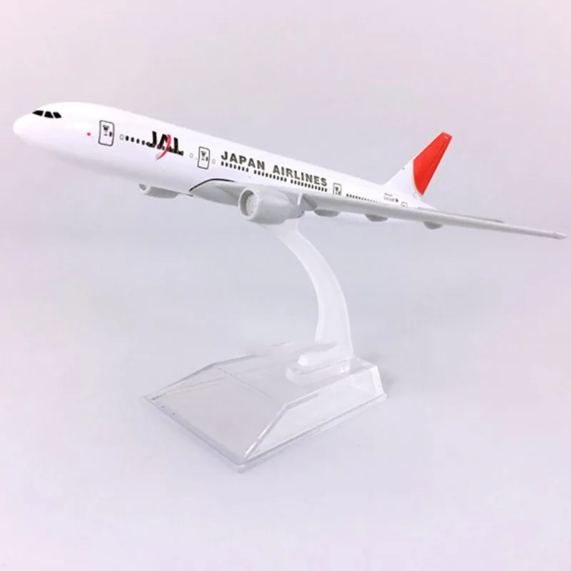 16 см 1:400 B777-200 модель JAL Япония авиакомпаний с сплав на основе самолет