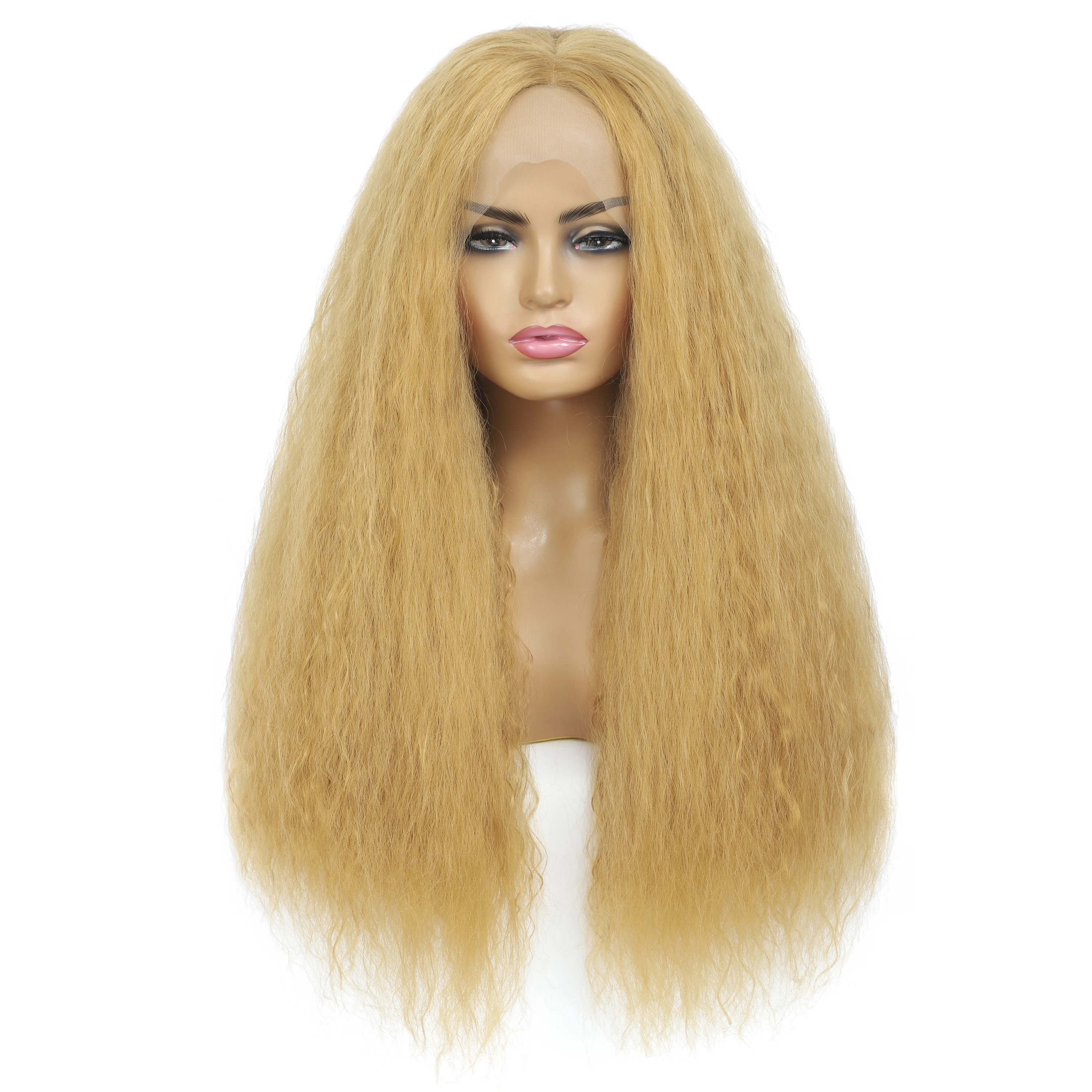 

Парики для косплея MISS ROLA для чернокожих женщин, синтетические волосы, 25 дюймов, 306 г, Светлые блестящие искусственные волосы с эффектом омбре, оптовая продажа