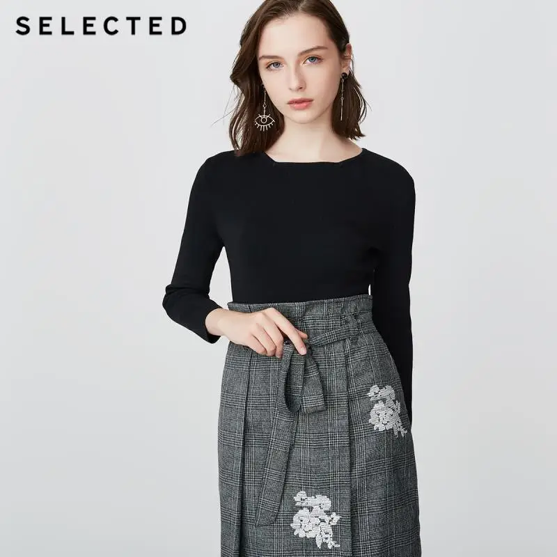 Отборное зимнее клетчатое плиссированное платье средней длины S | 418446508|Женские