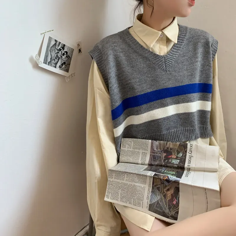 Женский трикотажный жилет Hzirip повседневный яркий эластичный пуловер без рукавов