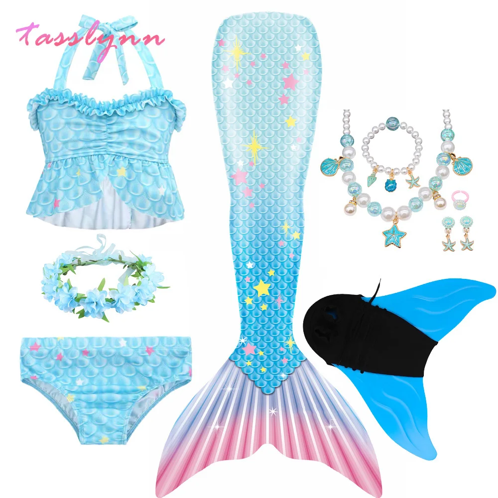 

Женское платье с хвостом русалки, голубое платье принцессы с моноластами, праздничный купальник с юбкой-годе для дня рождения