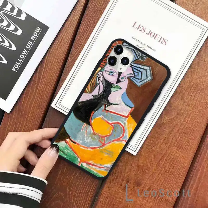 

Pablo Picasso Phone Case for iPhone 11 12 pro XS MAX 8 7 6 6S Plus X 5S SE 2020 XR Soft silicone