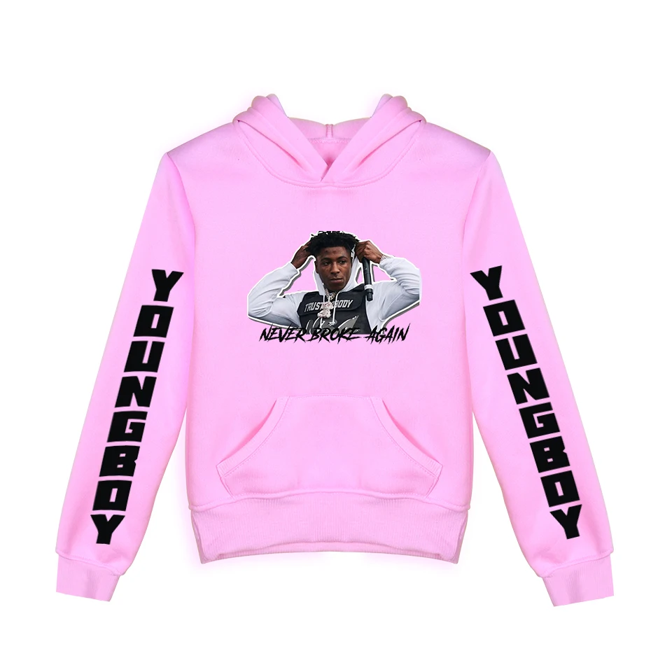

YoungBoy Never Broke Again Warm Kids Hoodies Baby Boys Girls Hoody Older Children Pullover Outerwear Spring