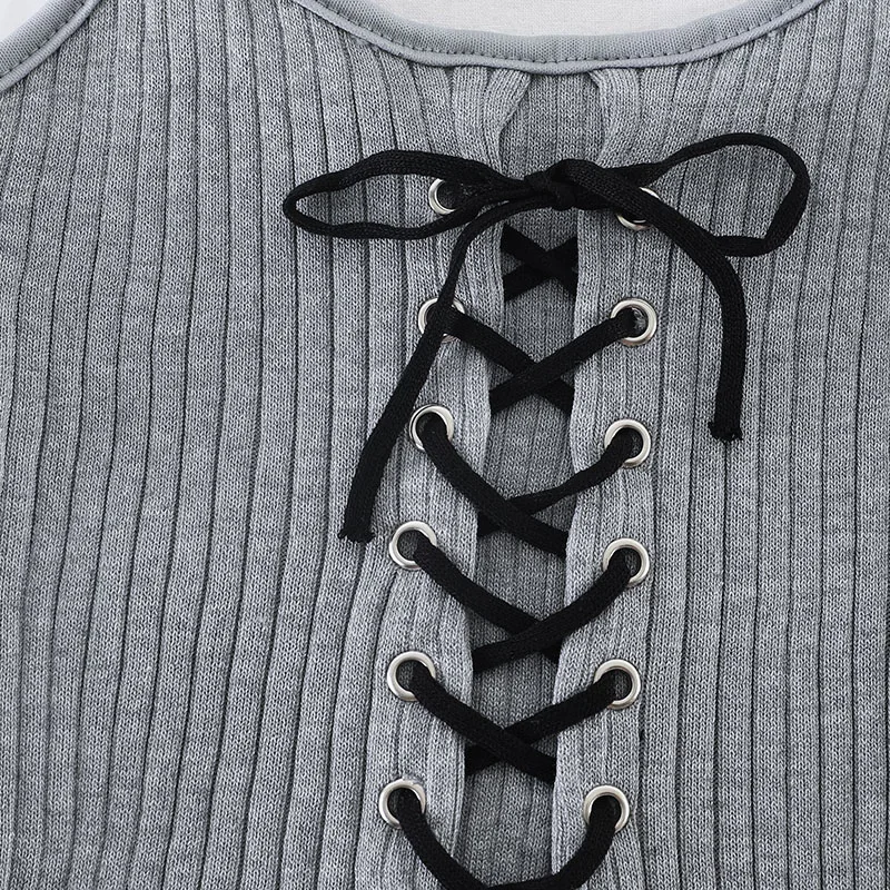 

Sexy Knitted Women Crop Tops 2020 Fashion Summer Slim Halter Backless Bandage Girls Tops W803