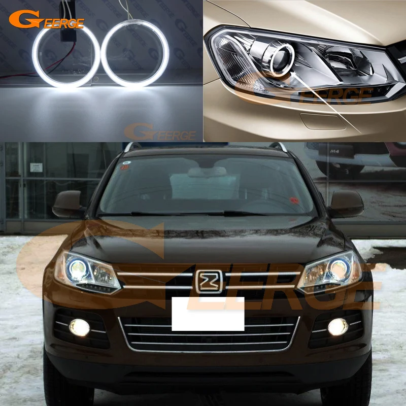 Для Zotye T600 2014 2015 2016 отличные ультра яркие CCFL ангельские глазки Halo кольца комплект