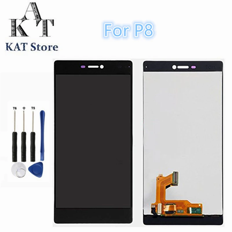 Замена ЖК-экрана KAT для P8 GRA_L09 GRA_UL00 GRA-L09 LCD дисплей сенсорный экран гарантия
