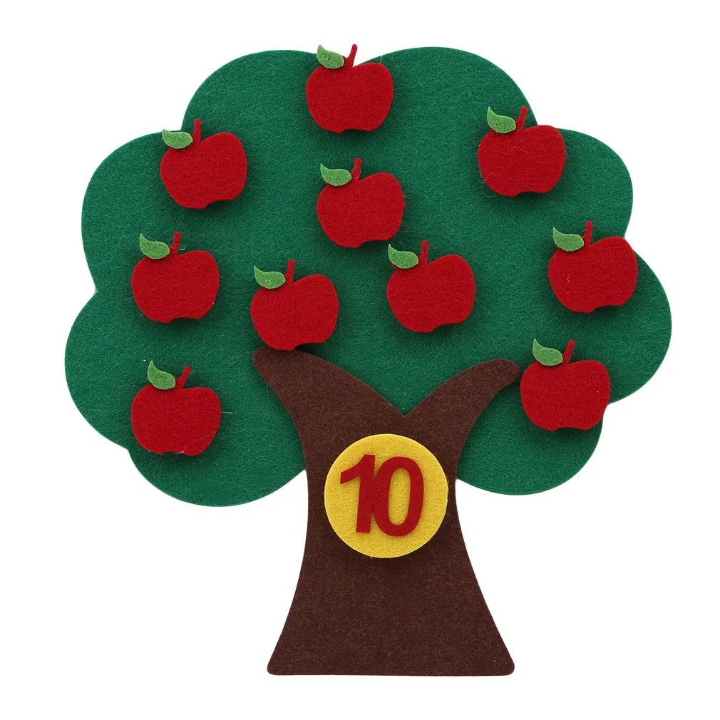 

Montessori Teaching Aids Apple Trees Math Toys Teaching Kindergarten manual Diy Weave cloth Early Learning Education Toys