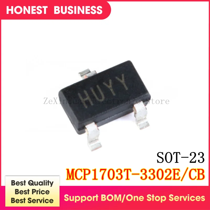 50 шт. 100 шт./лот MCP1703T 3302E/сертификатом от сертификационной MCP1703 3 V СОТ 23 в наличии на