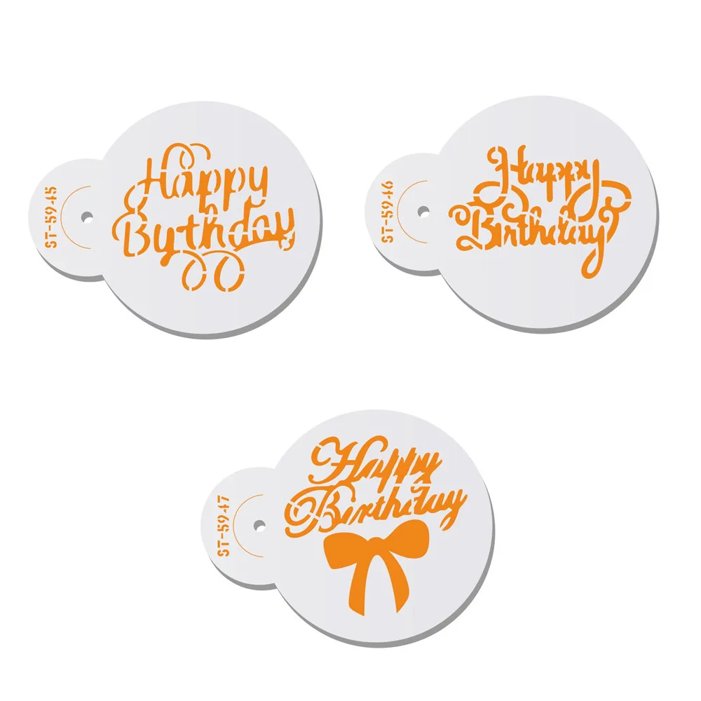 Трафарет для печенья трафарет кофе форма торта инструмент украшения тортов