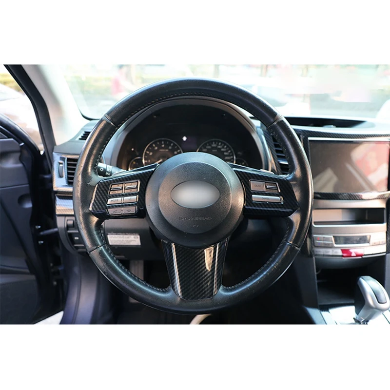 3Pcs/Set Car Steering Wheel Switch Decoration Frame Cover Stickers for Subaru Outback 2010-2014 Styling | Автомобили и мотоциклы