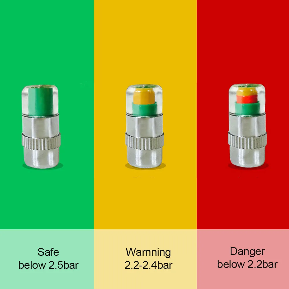 4 шт. Предупреждение ждающие о давлении клапана в шинах | Автомобили и мотоциклы