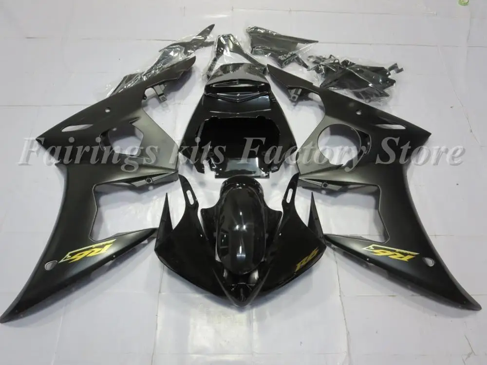 

4 подарки Новый ABS мотоцикл обтекатель комплект подходит для Yamaha YZF-R6 2003 2004 2005 R6 03 04 05 бодикон набор на заказ крутой черный