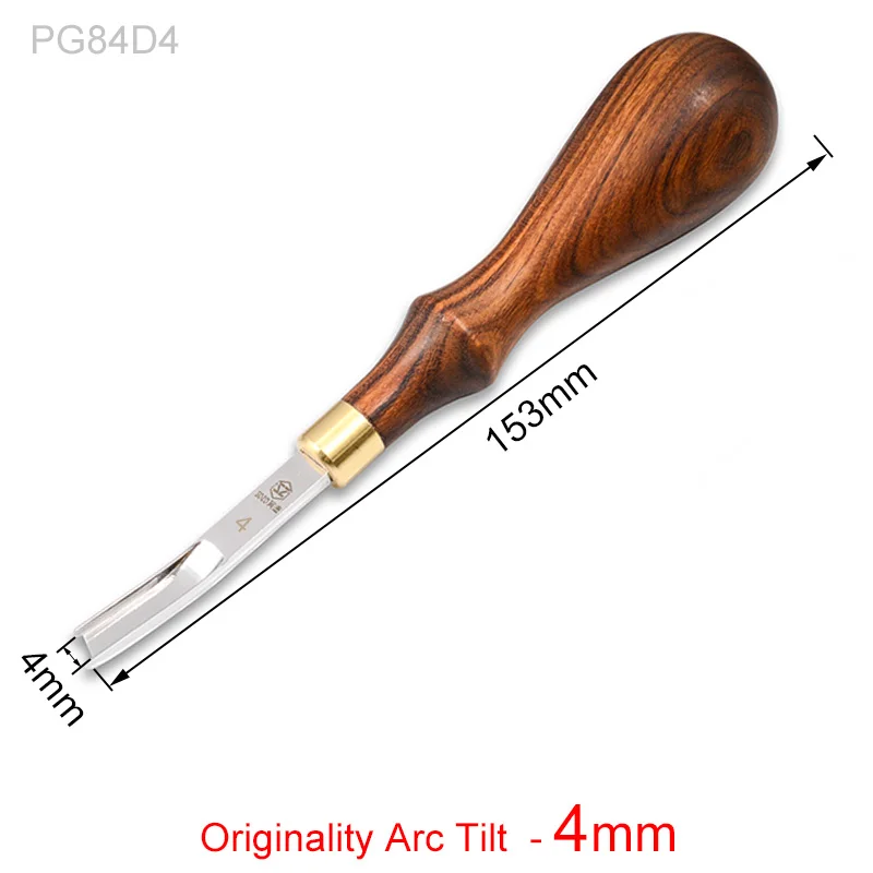 Tilt Originality 4mm Кожа ремесло кромки истончение инструмент, Diy обрезки машина для изогнутого угла круглый Edger лезвие лопаты кожевенное ремесло широкий 10 мм - Цвет: Tilt Originality 4mm