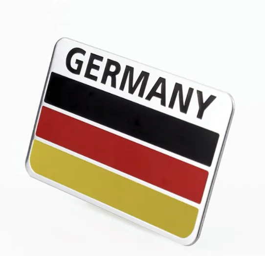 

Germany Flag Car Trunk Side Tailgate Motorcycle Emblems Badges Decal Sticker