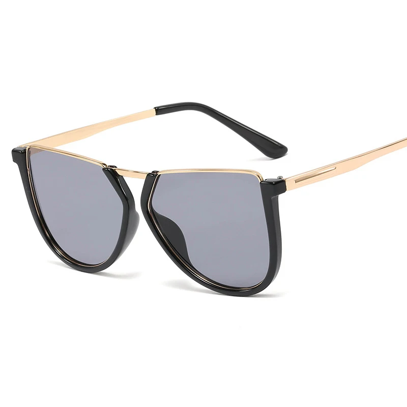 Европейские негабаритные солнцезащитные очки кошачий глаз женские