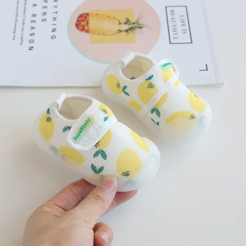 

Children's Fashion Shoes 2021 Spring Soft-soled Infant Fruit Baby Casual Korean Boys and Girls Velcro Kids Toddler Shoes CS85
